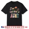 Happiness Is Being An Aunt Floral Design Aunt Mother’S Day Shirt