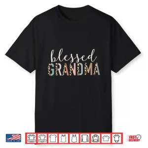 Blessed Grandma Cute Leopard Print Shirt
