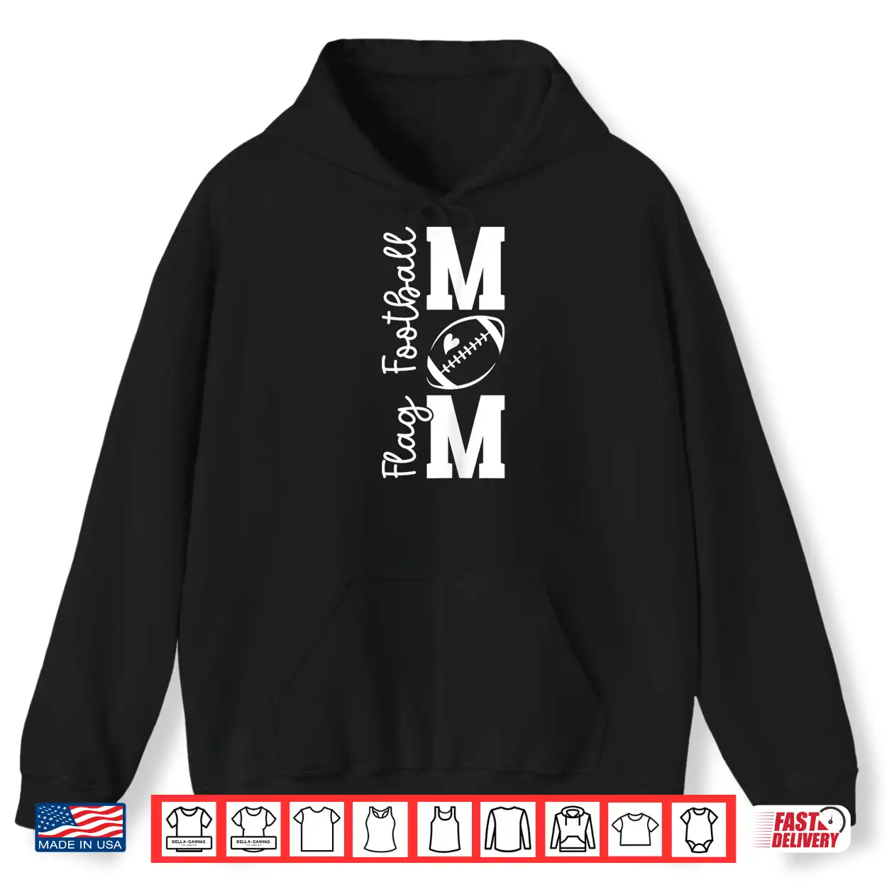 Flag Football Mom Of A Flag Football Player Mother Shirt Flag Football Mom Of A Flag Football Player Mother Shirt