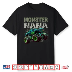 Monster Truck Nana Family Matching Monster Truck Lovers Shirt