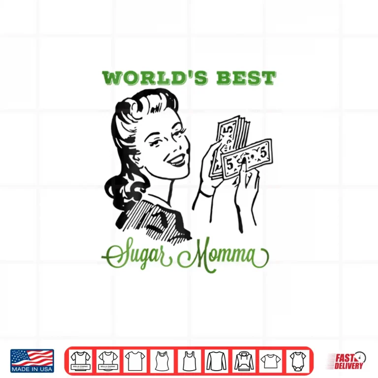 Design Womens Worlds Best Sugar Momma Mothers Day Adult Graphic Shirt