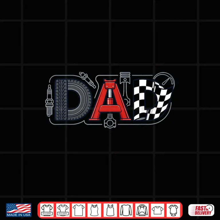 Design Mechanic Dad Racing Enthusiast Father Fathers Day Birthday Shirt