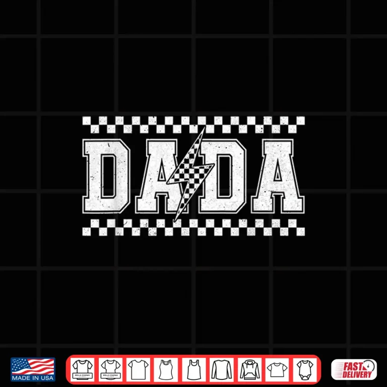 Design Retro Dada Checkered Gifts for Fathers Day Dad Grandpa Men Shirt