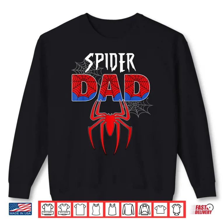 Sweatshirt Mens Spider Dad Design Fathers Day Matching Family Birthday Shirt