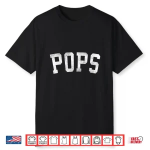 Pops Classic Bold Font Father’S Day Pops Shirt