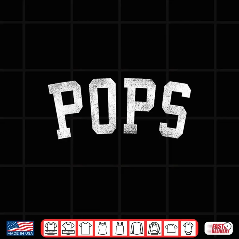 Design Pops Classic Bold Font Fathers Day Pops Shirt