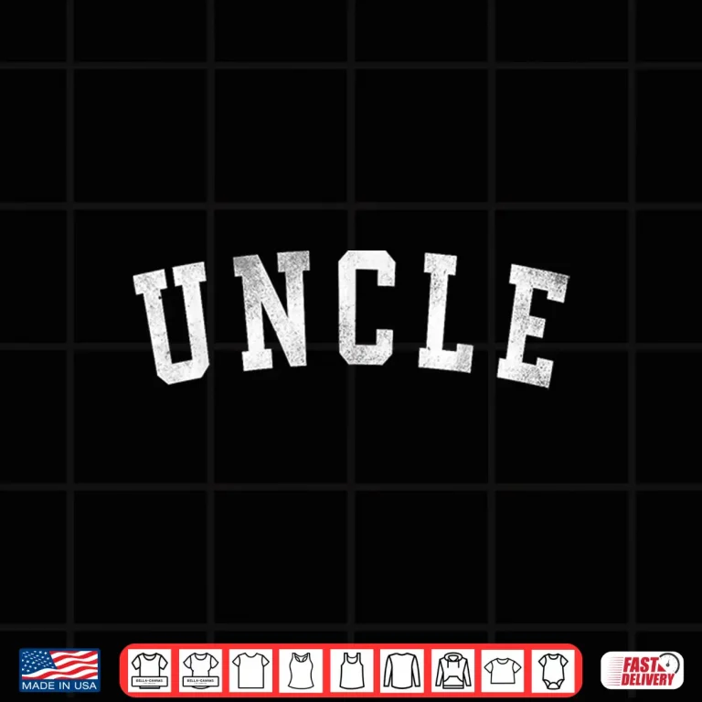 Design Uncle Classic Bold Font Fathers Day Uncle Shirt