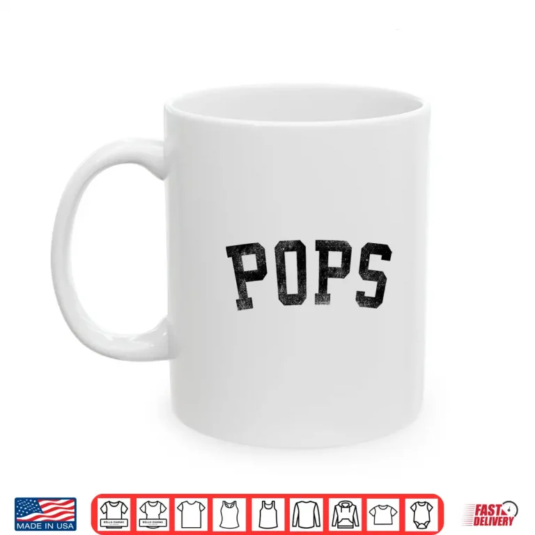 Mug Pops Classic Bold Font Birthday Pops Shirt