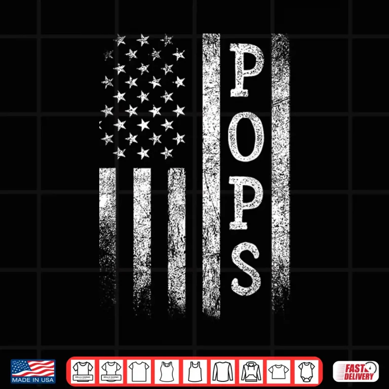 Design Pops American Flag Pops Gifts Patriotic Fathers Day Shirt