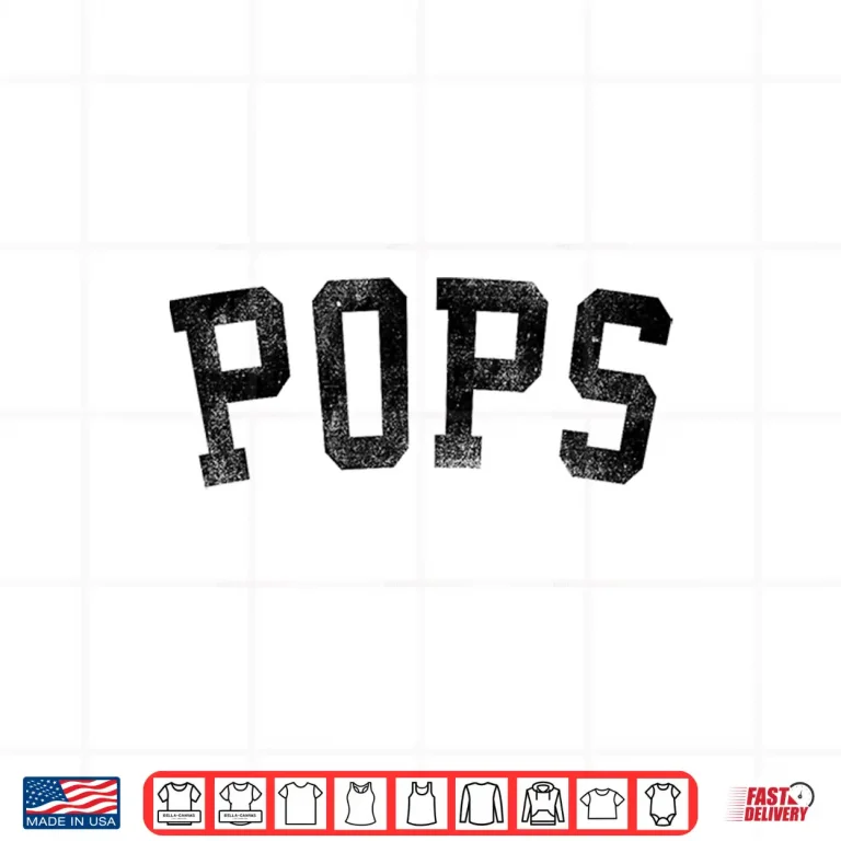 Design Pops Classic Bold Font Birthday Pops Shirt