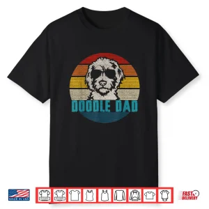 Vintage Best Doodle Dad Ever Father’S Day Golden Doodle Shirt