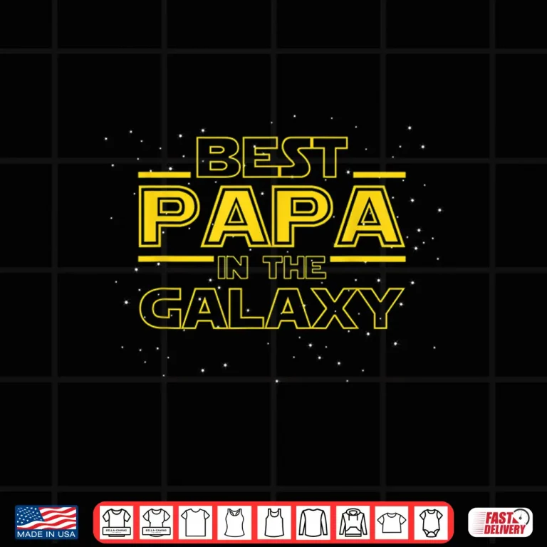 Design Mens Best Papa Galaxy Shirt Birthday Fathers Day Gift for Papa Shirt