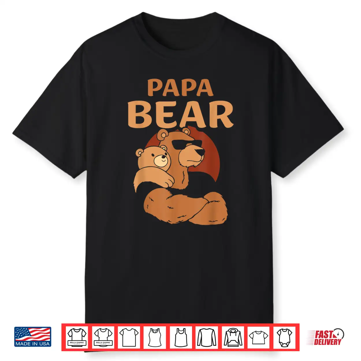 Papa Bear Bears Animal Pun Lover Dad Father Daddy Father’S Shirt Papa Bear Bears Animal Pun Lover Dad Father Daddy Father’S Shirt