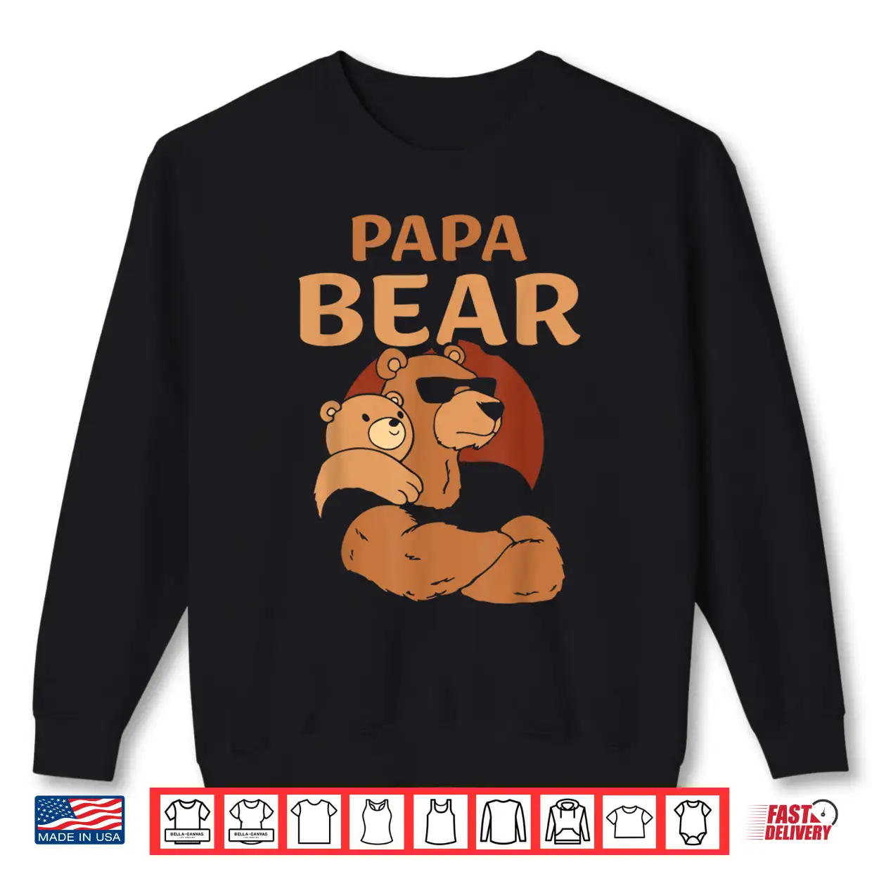 Papa Bear Bears Animal Pun Lover Dad Father Daddy Father’S Shirt Papa Bear Bears Animal Pun Lover Dad Father Daddy Father’S Shirt