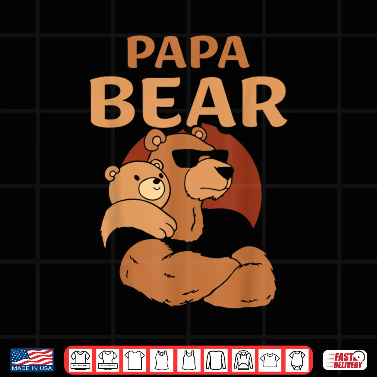 Papa Bear Bears Animal Pun Lover Dad Father Daddy Father’S Shirt Papa Bear Bears Animal Pun Lover Dad Father Daddy Father’S Shirt