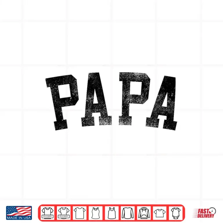 Design Papa Classic Bold Font Birthday Papa Shirt