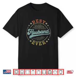 Best Husband Ever Father’S Day Husband Gifts Vintage Emblem Shirt