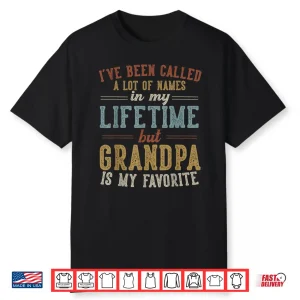 Grandpa Is My Favorite Name Father’S Day Grandpa Shirt