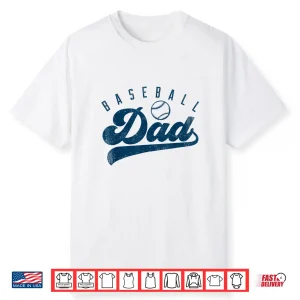Mens Baseball Dad Gifts Daddy Father’S Day Shirt