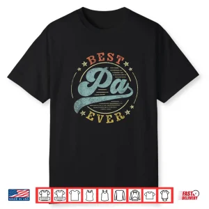 Best Pa Ever Father’S Day Pa Gifts Vintage Emblem Shirt