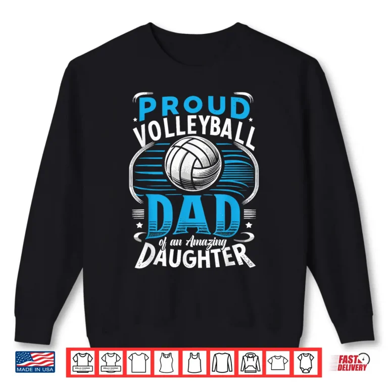Sweatshirt Fathers Day Volleyball Dad Volleyball Father Shirt