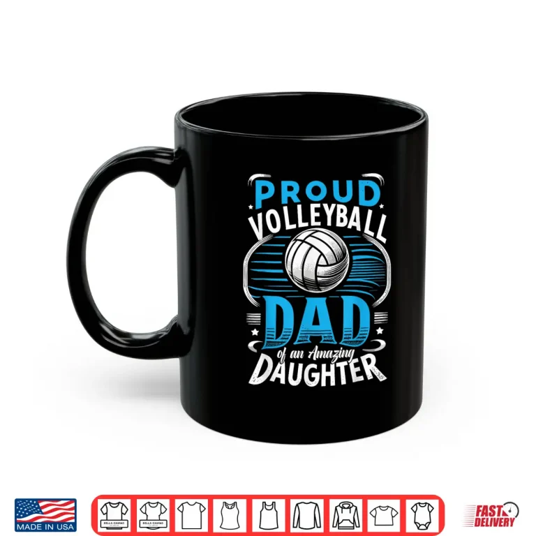 Mug Fathers Day Volleyball Dad Volleyball Father Shirt