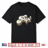 Mens Papi Gifts Retro Vintage Father’S Day Papi Shirt