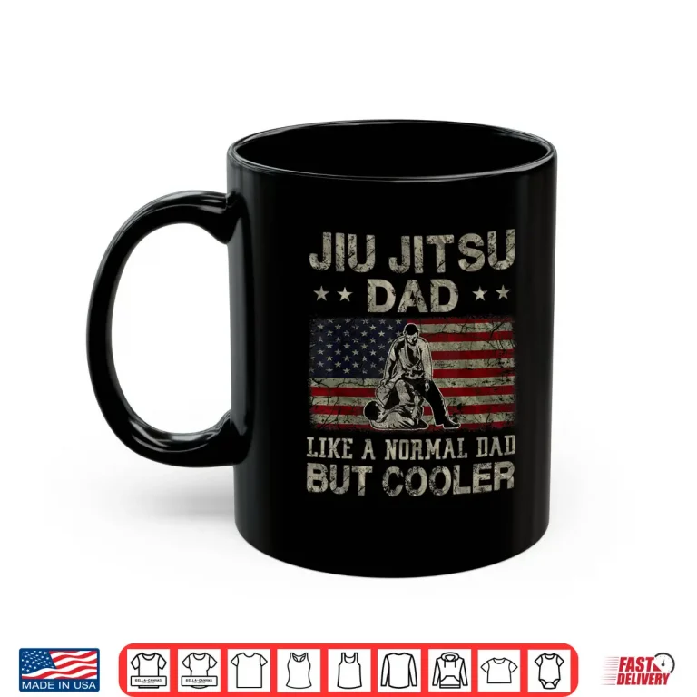 Mug Jiu Jitsu Dad Like A Normal Dad But Cooler Fathers Day Shirt