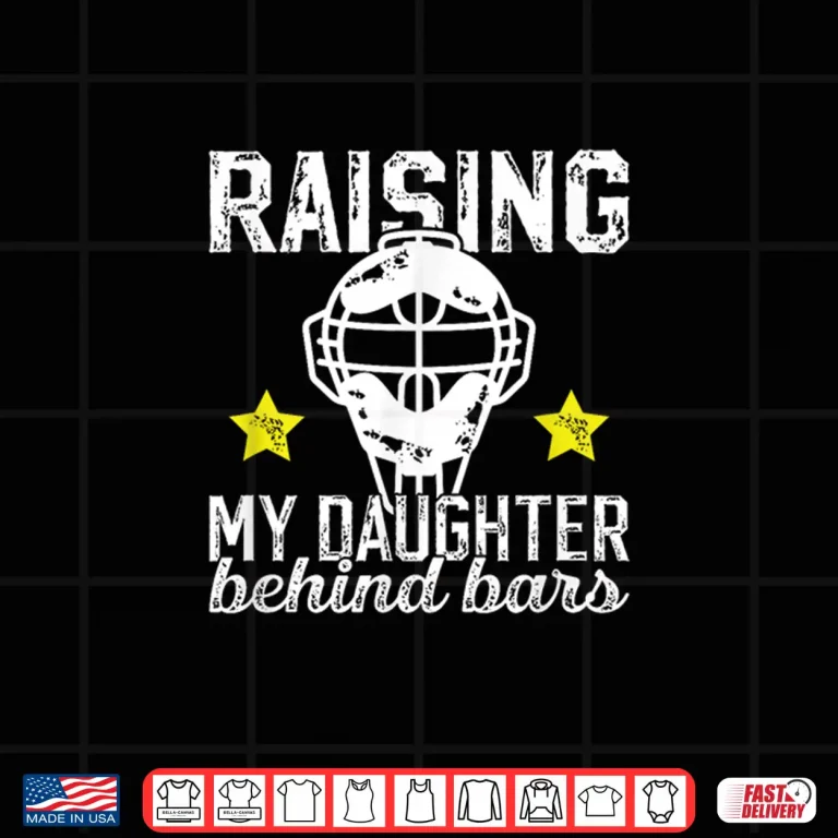 Design Softball Catcher Dad Funny Dad Of A Softball Catcher Shirt