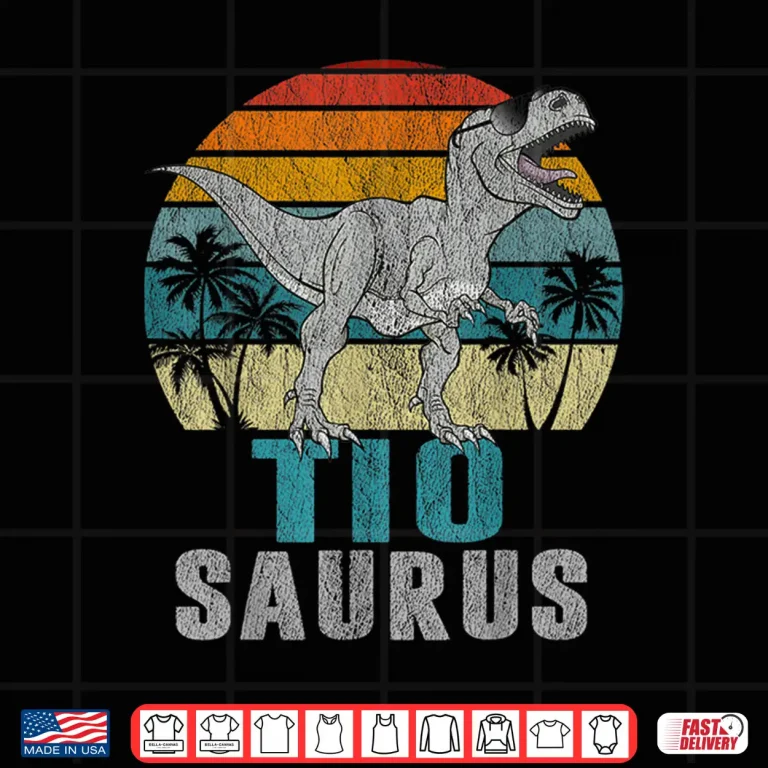 Design Tiosaurus T Rex Dinosaur Tio Saurus Fathers Day Shirt