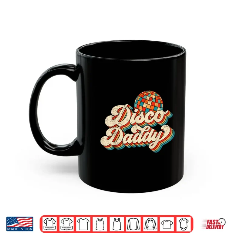 Mug Vintage Disco Daddy Retro Matching 60s 70s Mens Dad Grandpa Shirt