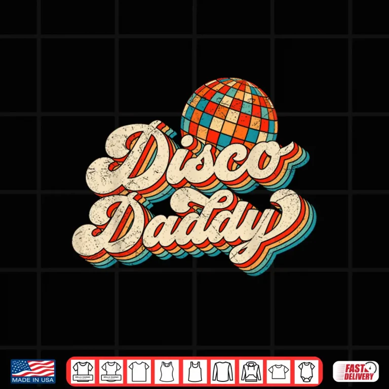 Design Vintage Disco Daddy Retro Matching 60s 70s Mens Dad Grandpa Shirt
