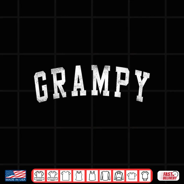 Design Grampy Classic Bold Font Fathers Day Grampy Shirt