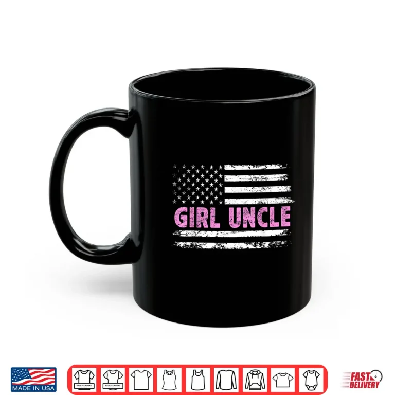 Mug Girl Uncle Of Girls US Flag Girls Uncle Shirt