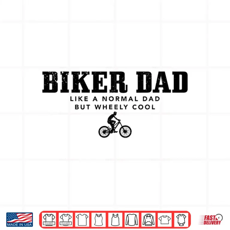 Design Mens Biker Dad Mountain Bike Funny MTB Fathers Day Cyclist Gift Shirt