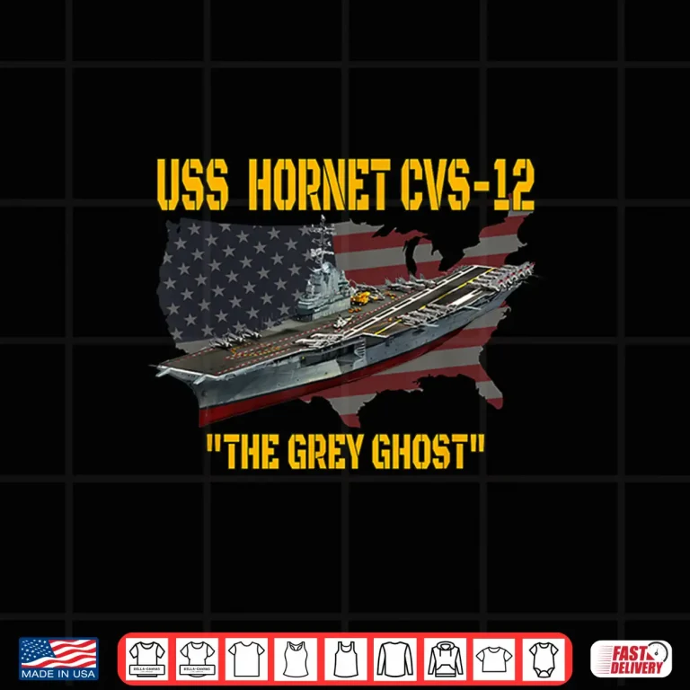Design Aircraft Carrier USS Hornet CVS 12 Veterans Day Fathers Day Shirt