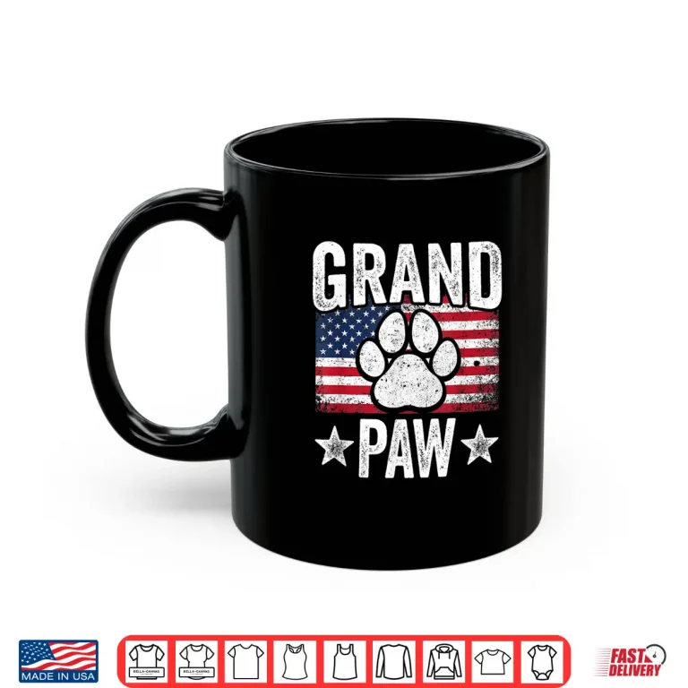 Mug Mens Grandpaw Dog Grandpa Fathers Day Family Grandkids Shirt