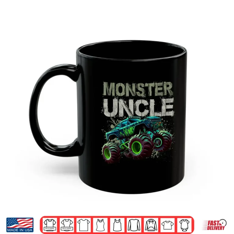 Mug Monster Truck Uncle Family Matching Monster Truck Lovers Shirt