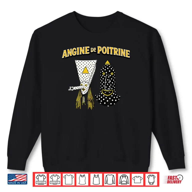 Sweatshirt Angine De Poitrine Band Tee Vintage Music Fans Masked Shirt