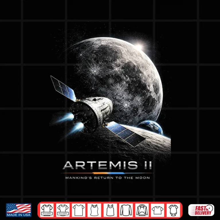 Design Artemis 2026 Rocket Launch Mission to The Moon Artemis 2 Shirt