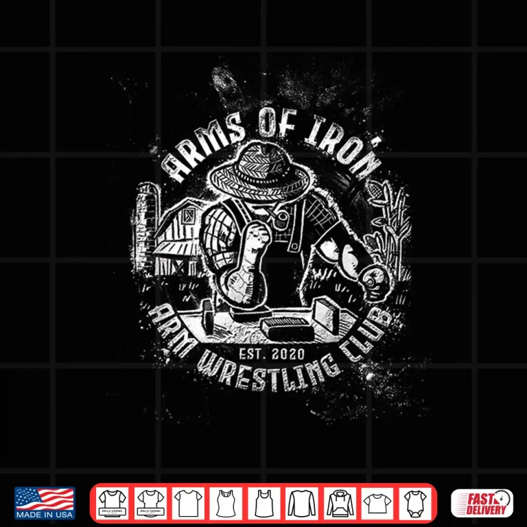 Design Indiana Arm Wrestling Arms of Iron Shirt