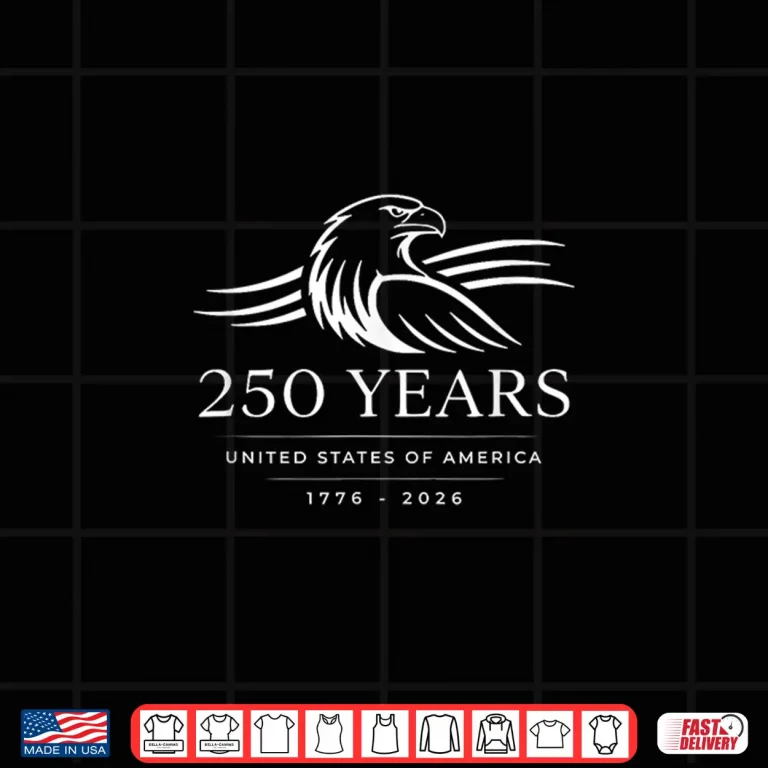 Design July 4th 2026 250 Years Anniversary USA Eagle Patriotic Shirt