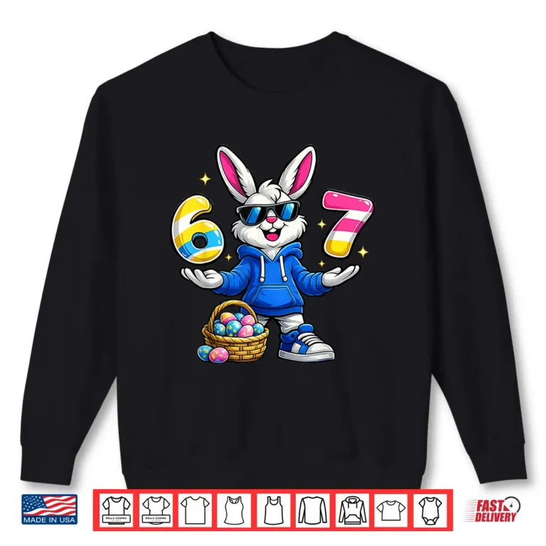 Sweatshirt Six Seven Sixty Seven Easter Bunny Basket Shirt 1