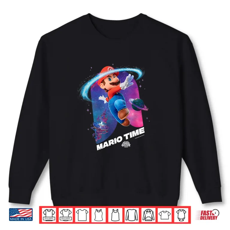Sweatshirt The Super Mario Galaxy Movie Mario Time Shirt