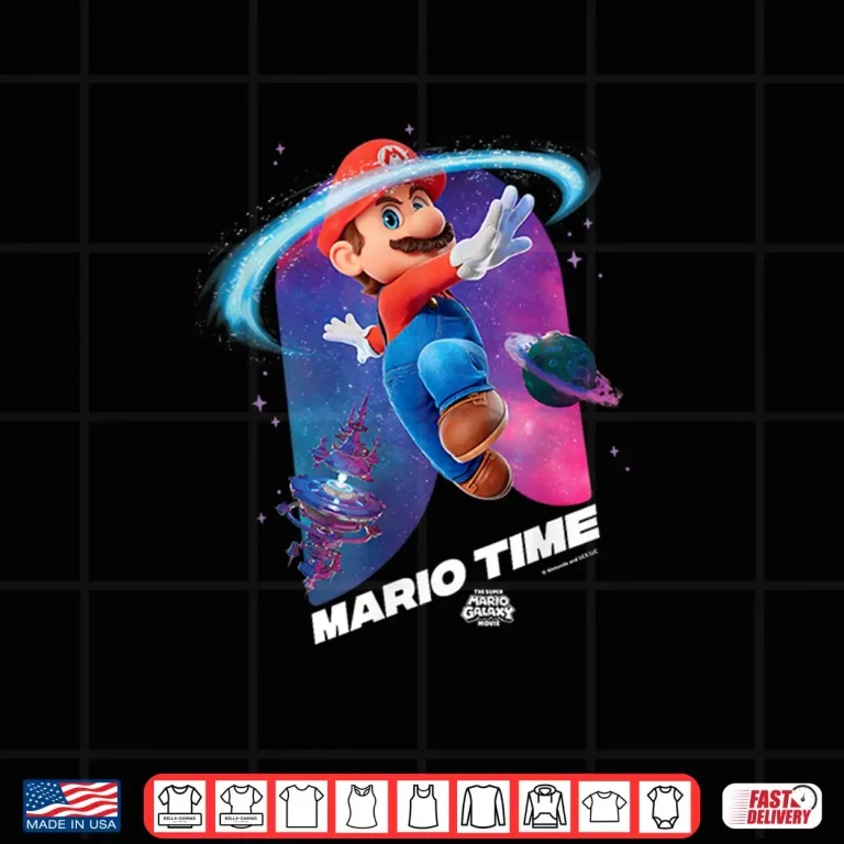 Design The Super Mario Galaxy Movie Mario Time Shirt