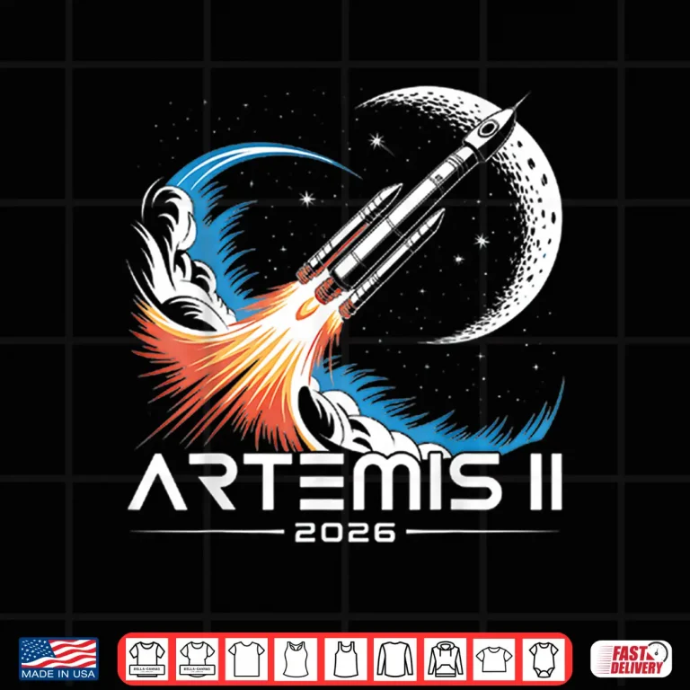 Design Artemis Two Launch To The Moon Twenty Twenty Six Shirt
