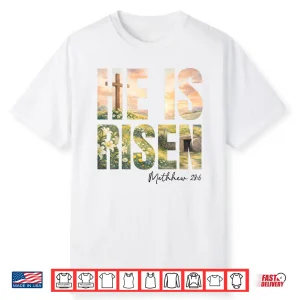 He Is Risen Boho Easter Christian Jesus Shirt