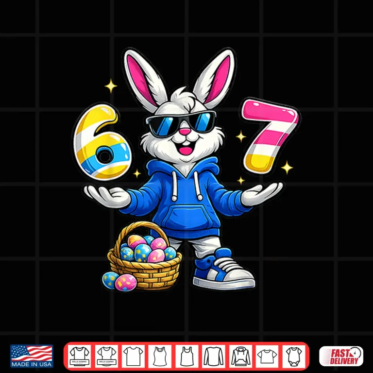 Design Six Seven Sixty Seven Easter Bunny Basket Shirt 2