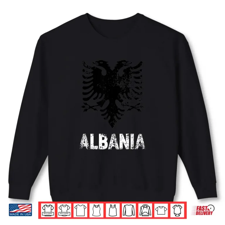 Sweatshirt Albania Shirt Men Women Independence Day Gift Albanian Eagle Shirt