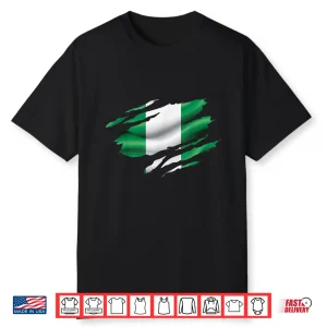 Nigeria Proud Heritage National Nigerian Flag Roots Shirt